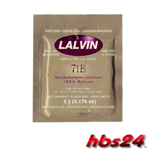Trocken Weinhefe 71B - Lalvin - 5 g hbs24